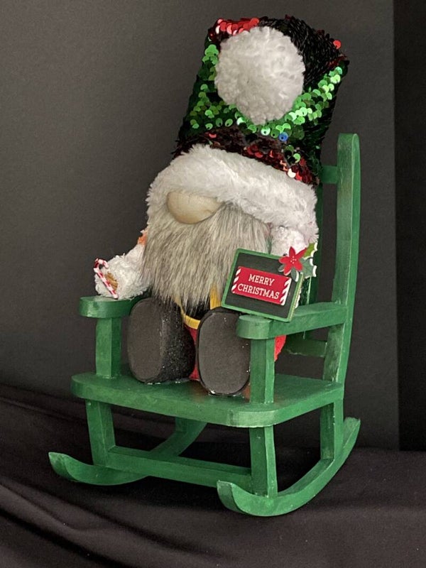 elf in rocking chair