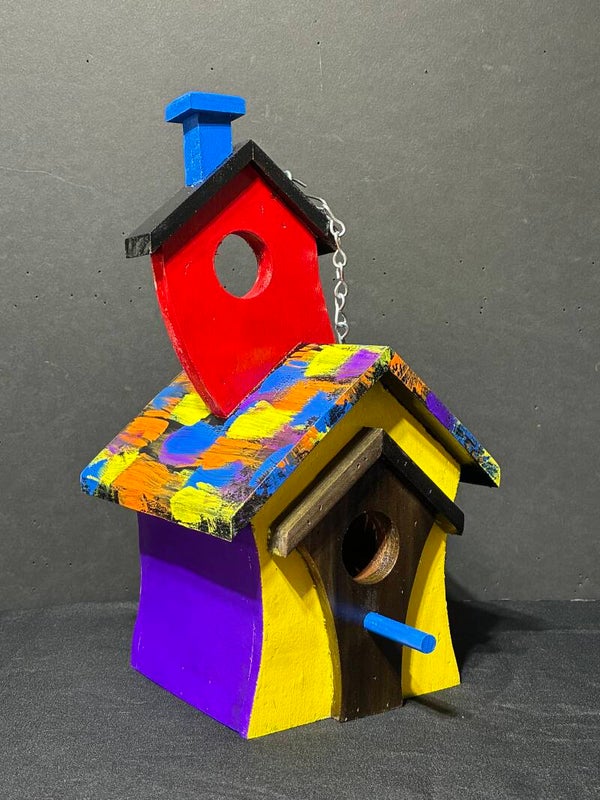 School house birdhouse