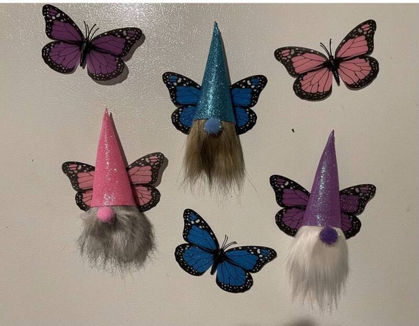 butterfly magnet set of 3