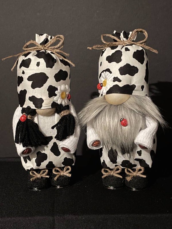#2 cow print gnomes