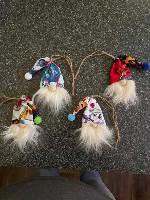 gnome ornaments or gift hangers set of 3