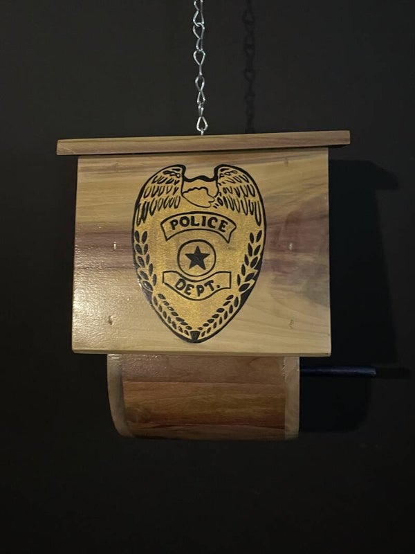 Police Dept. birdhouse