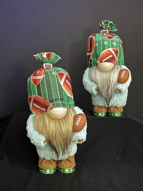 football gnomes holding football any football gnome