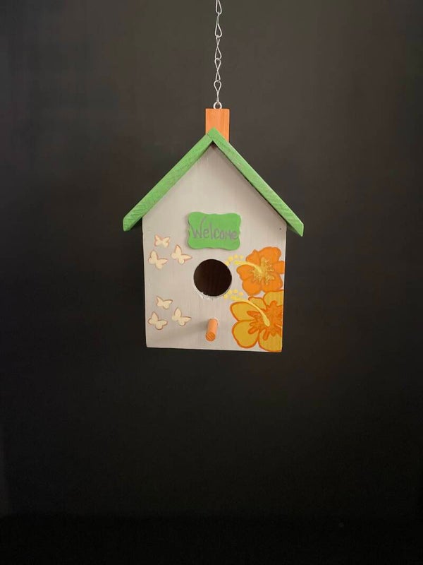 #6 exterior pine birdhouses