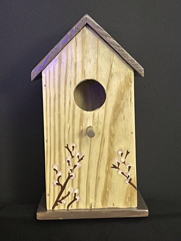 #13 exterior tall birdhouse