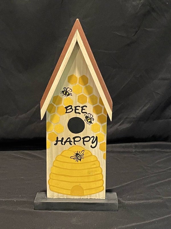 bee Happy birdhouse sign