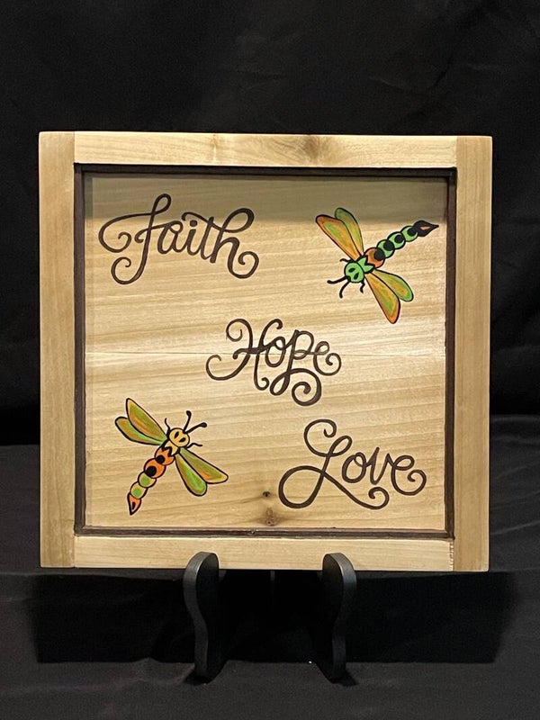 faith hope love sign