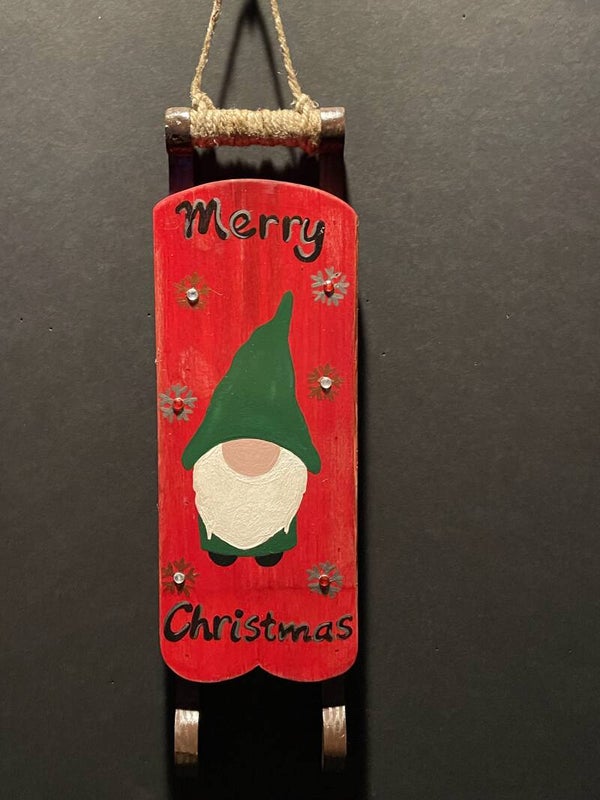 wall hanging christmas sleighs
