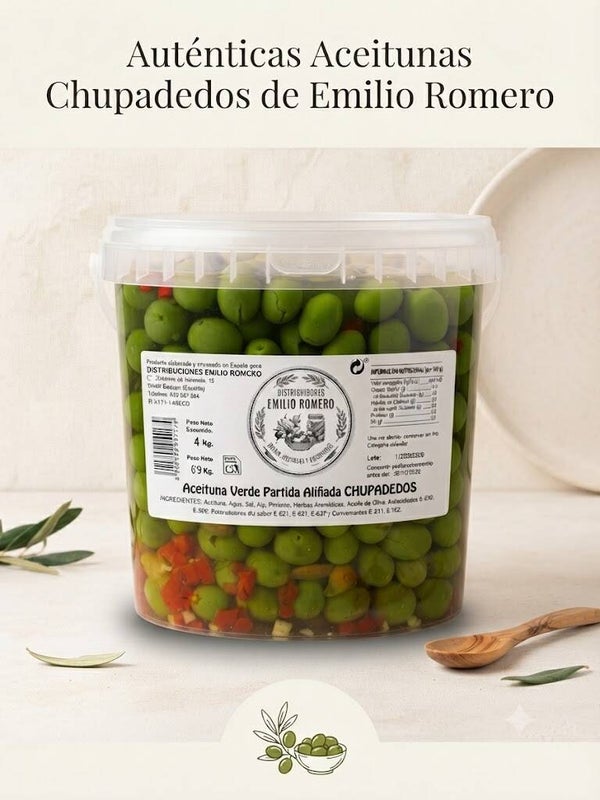 Aceituna Verde Partida Chupadedos