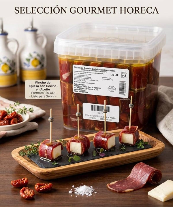 Pincho Gourmet de Cecina y Queso de Oveja