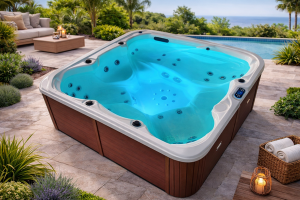 Pro Spa 4 Persoons Outdoor Spa met 40+ jets – Luxe Wellness met Massage & LED Verlichting