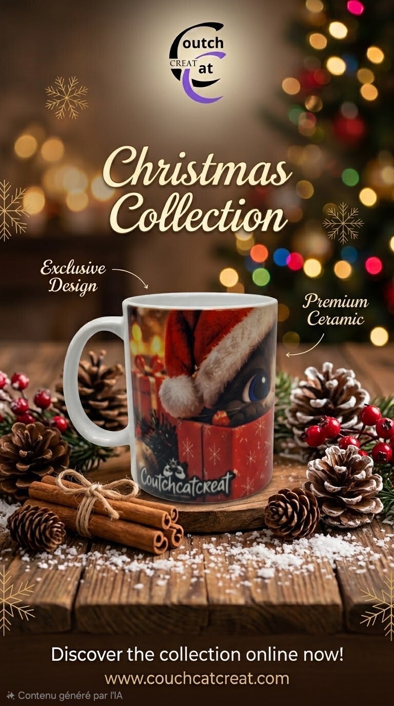 Mug chat noel