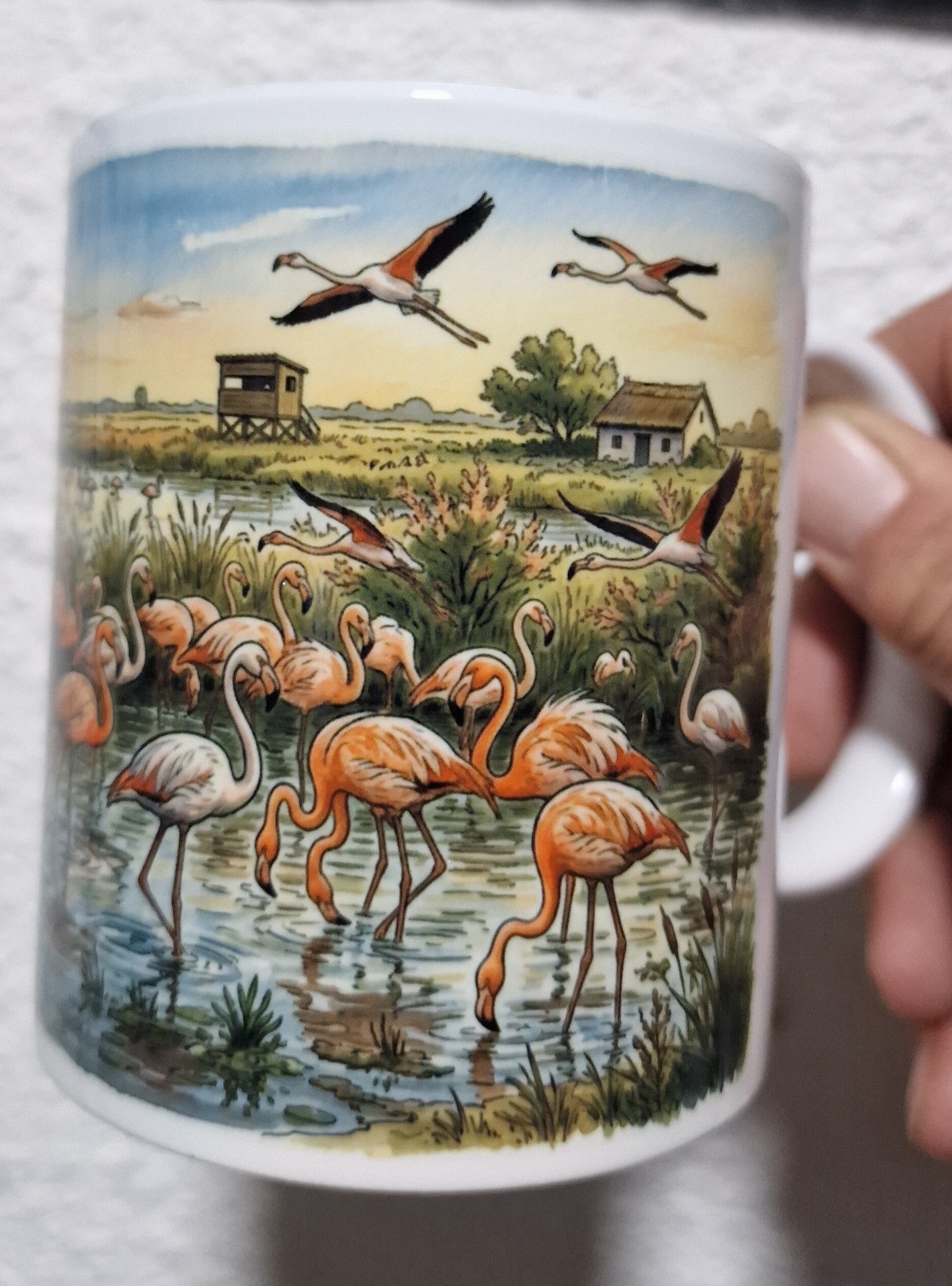 MUG CAMARGUE — ÉDITION FLAMANTS ROSES