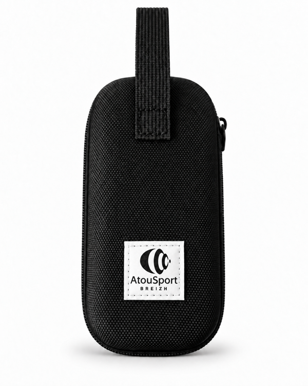 Sacoche de transport noire et blanche pour palets fonte ou silicone
