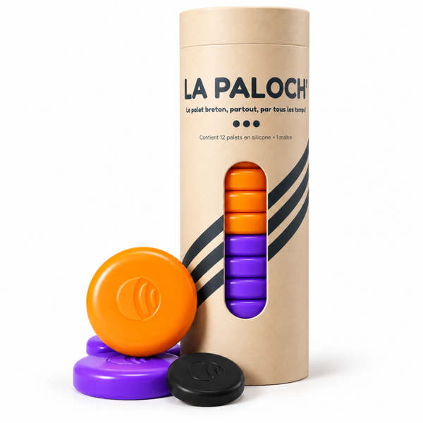 La Paloch' - Jeu de palets en Silicone - Orange / Violet