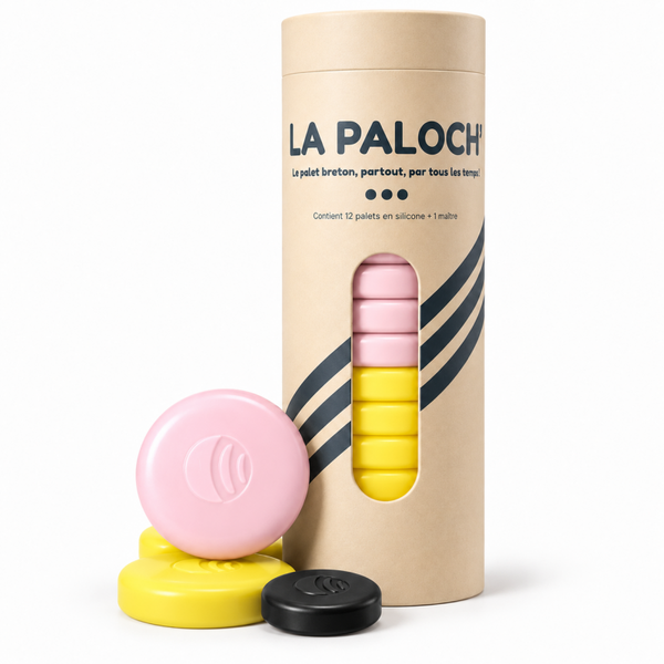 La Paloch' - Jeu de palets en Silicone - Rose / Jaune