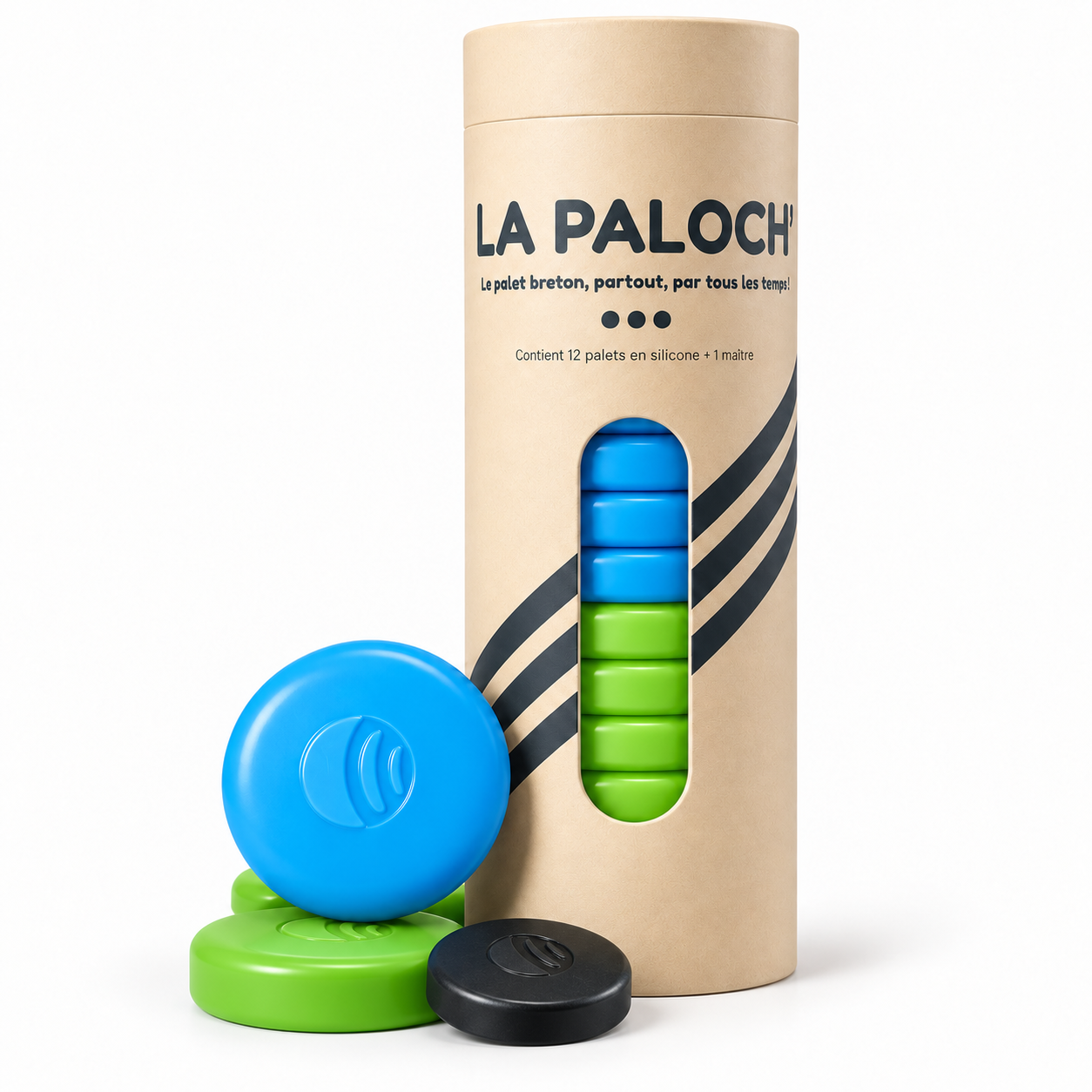 La Paloch' - Jeu de palets en Silicone - Bleu / Vert