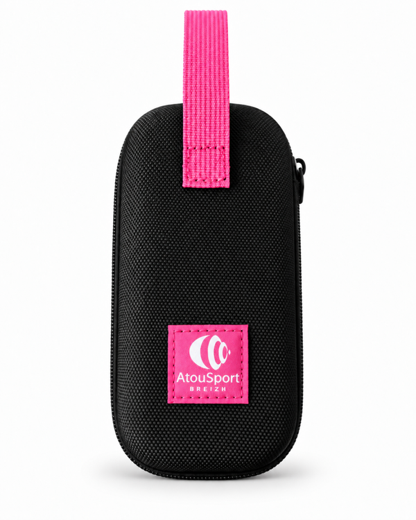 Sacoche de transport noire et rose pour palets fonte ou silicone