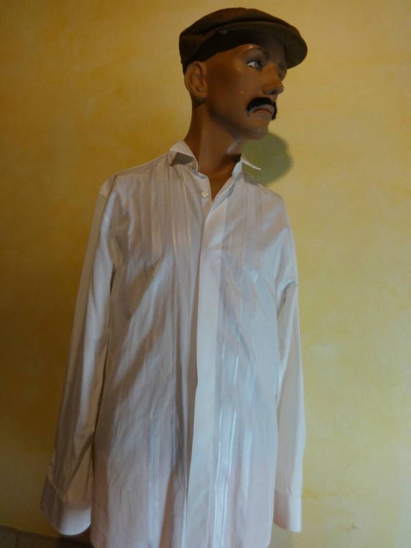 H294 : Chemise blanche 70's T.M