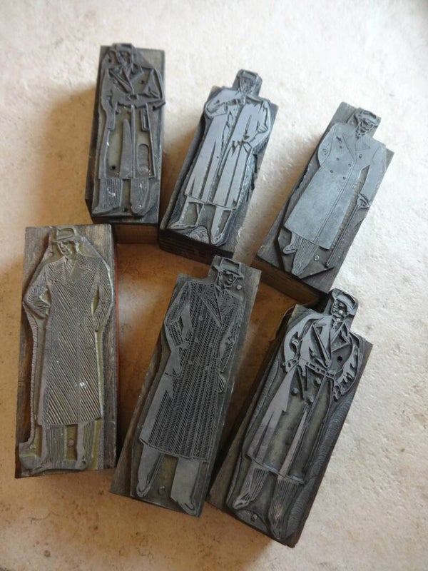 Cu1064 : Plaques de gravure de mode 50's