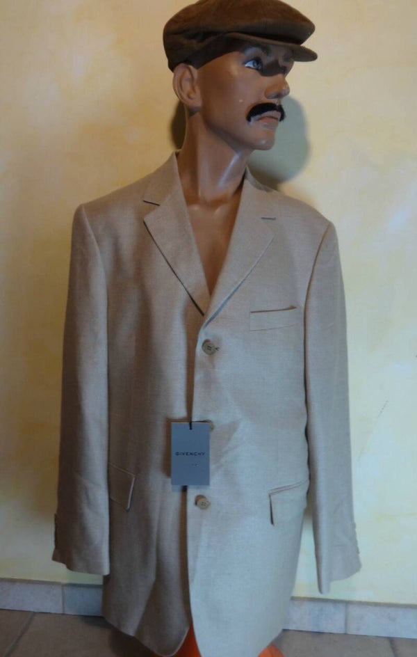 H478 :Veste Givenchy lin et soie T.52