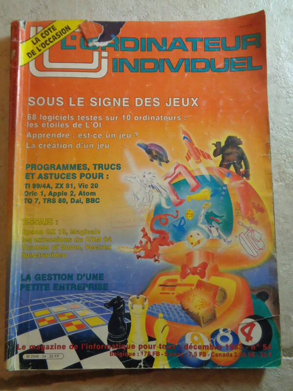 L'Ordinateur Individuel N°54 - Décembre 1983 - Magazine informatique