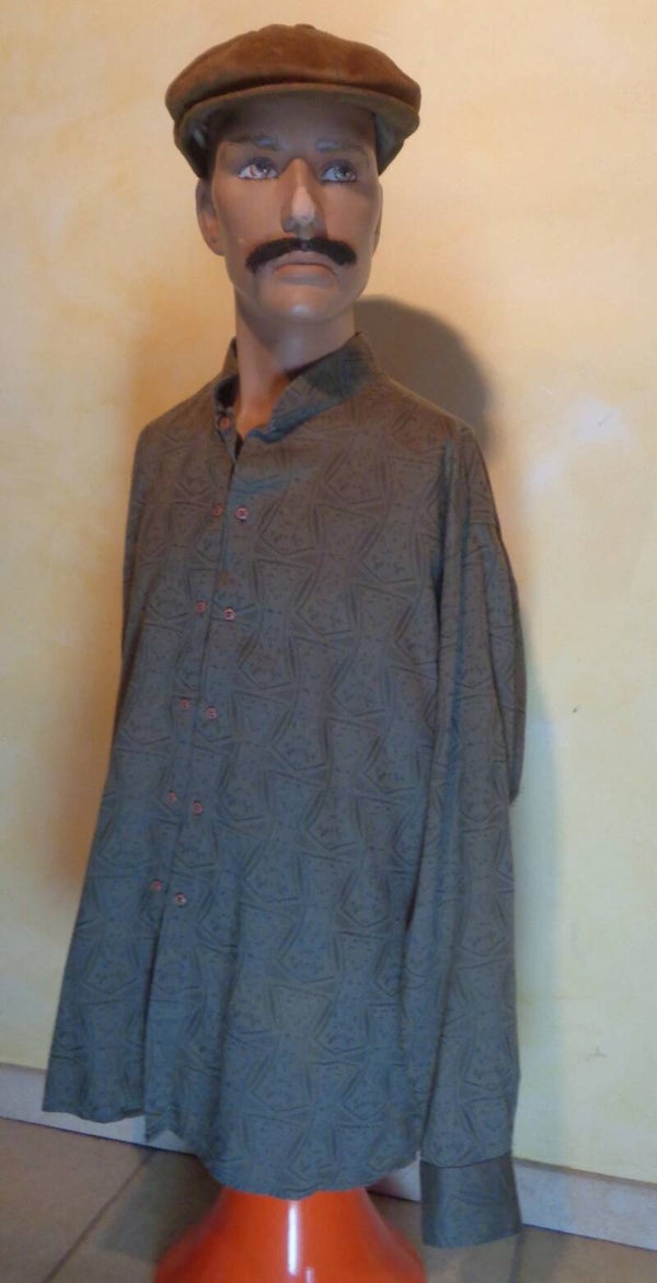 H807 : Chemise col Mao 90's T.L