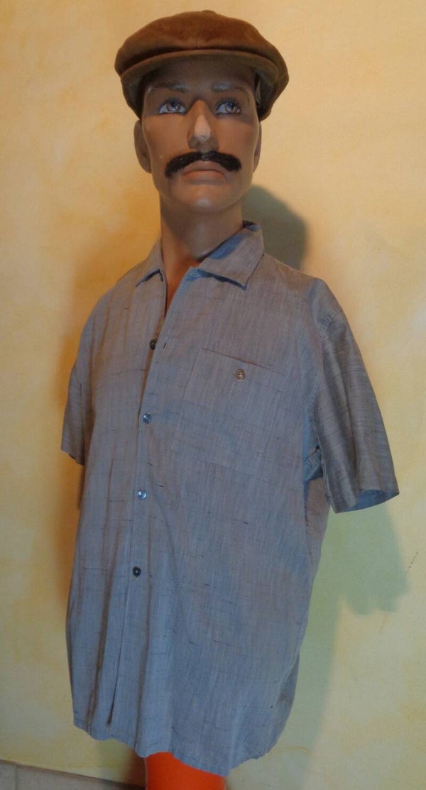 H830 : Chemise grise 80's T.M