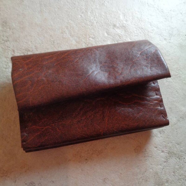 A2591 : Porte monnaie cuir végétal