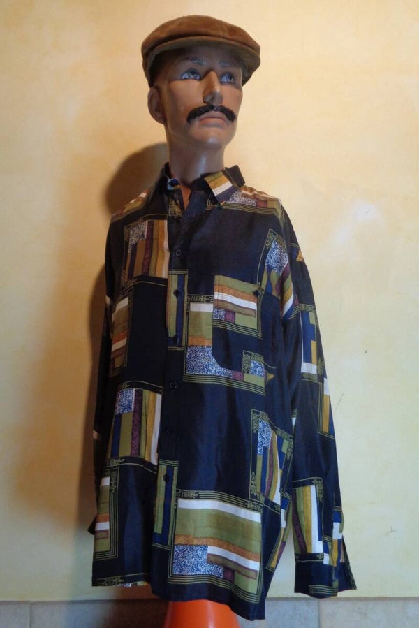H564 :Chemise soie 90's
