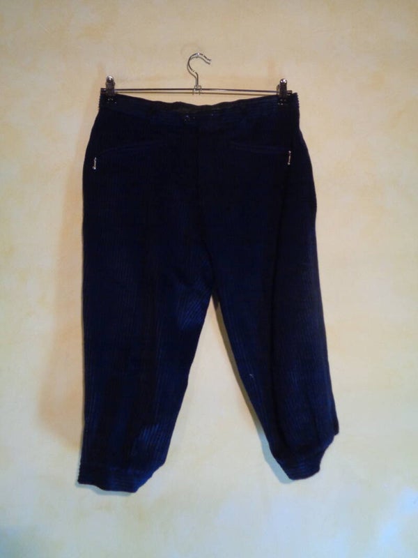 H1647 : Pantacourt velours T.S