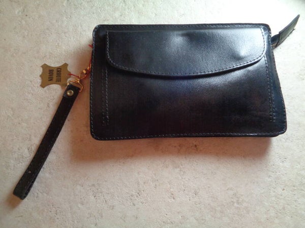 S2224 : Pochette croute de bovin 60's