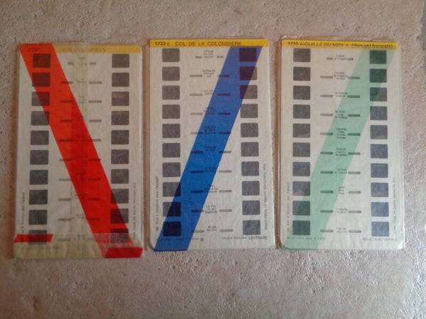 Cu2112 : Planches stéréscopiques Cols Iseran, Combière et aiguille du Midi