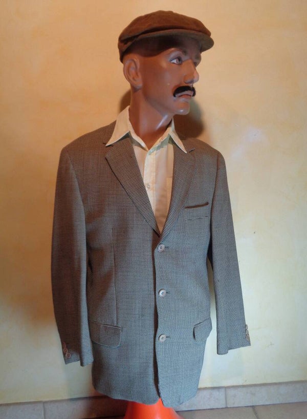 H111 :Veste carreaux 80's T.XL