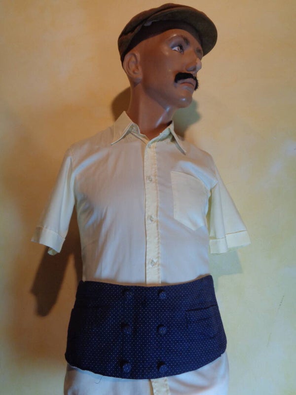 A3357 : Ceinture à pois 40's