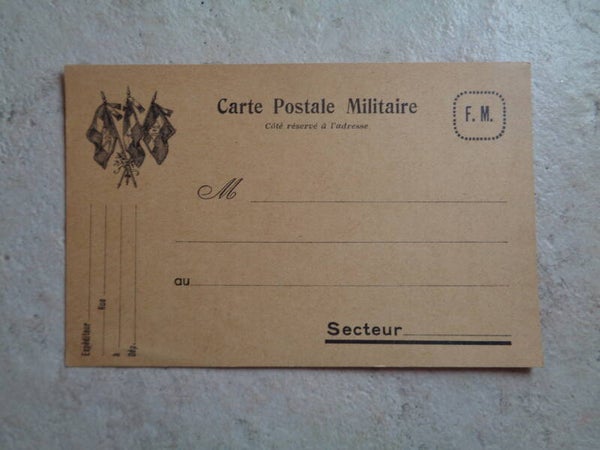 Cu2324 : Carte postale militaire 14-18