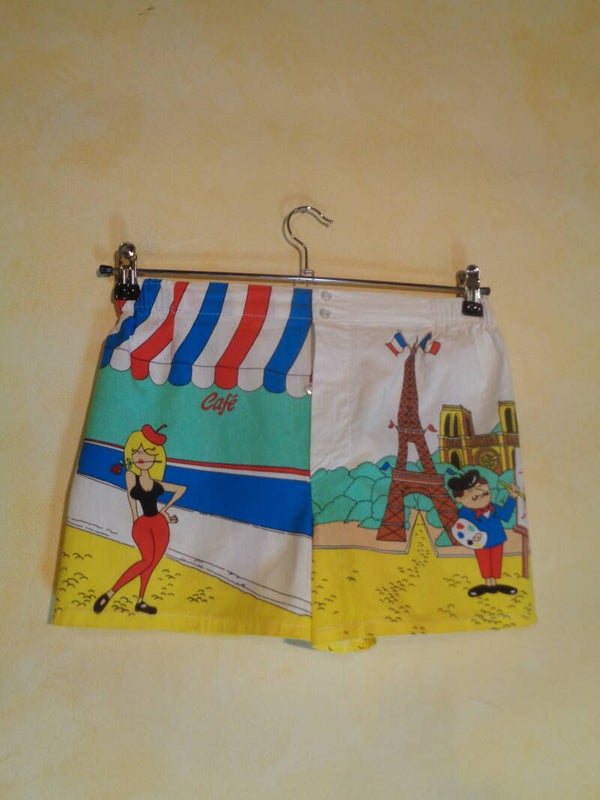 H1640 : Caleçon collector Paris 80's T.S