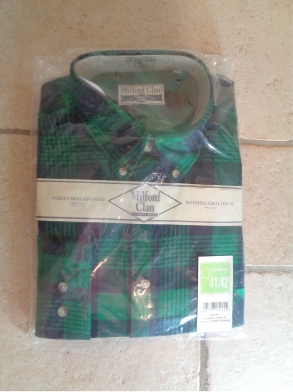 H1644 : Chemise à carreaux 80's T.L