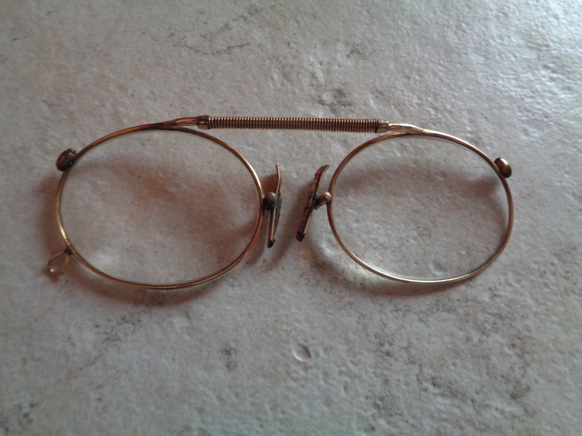Lunettes De Vue Anciennes Pince-Nez - Fabrication Marseille France - Vintage