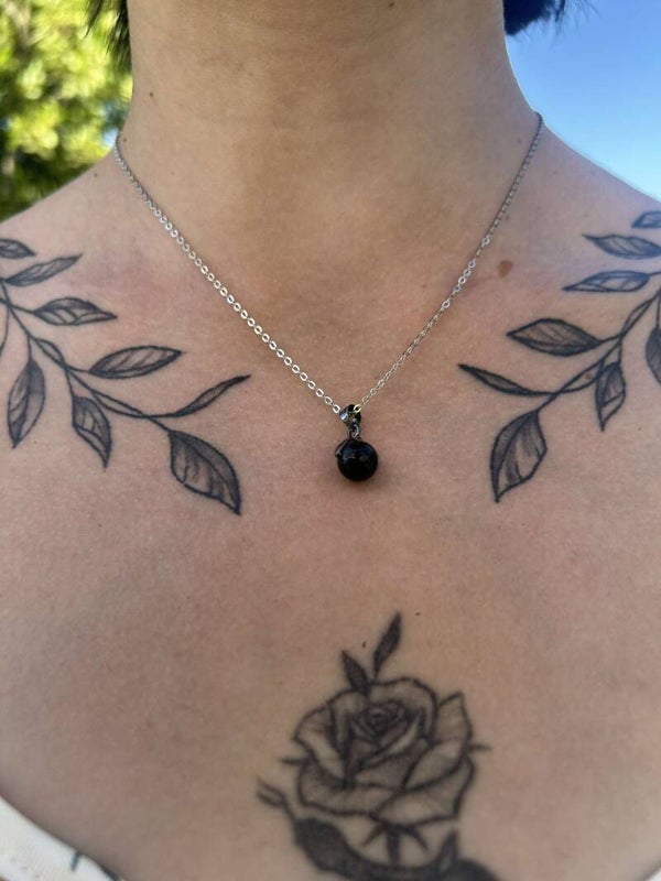 Pendentif en Obsidienne naturelle