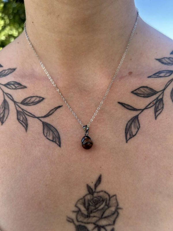 Pendentif en Œil de Taureau naturel