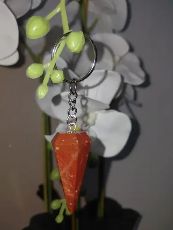 ❤️ Porte-clés en Jaspe Rouge