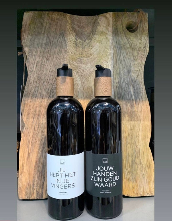 Zeep jij hebt het in je vingers