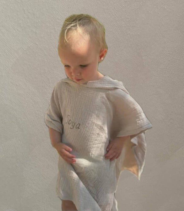 Hydrofiele poncho met naam