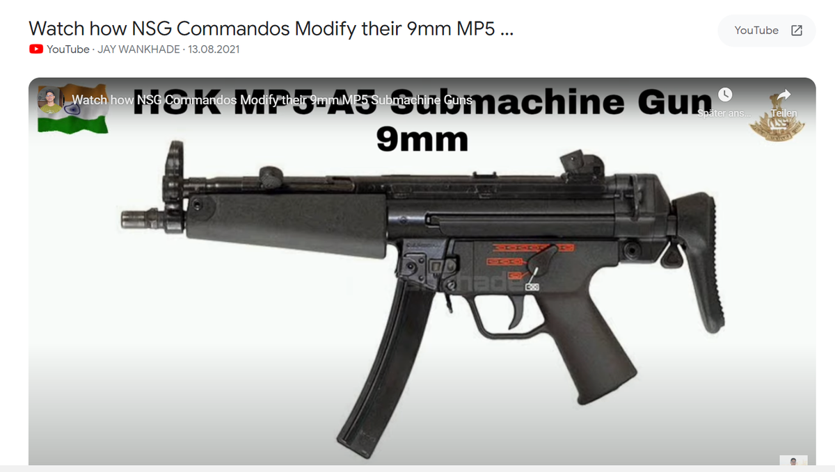 MP5 NSG Commandos, Indien / Die MP5 in verschiedenen Ländern | HK MP5 ...