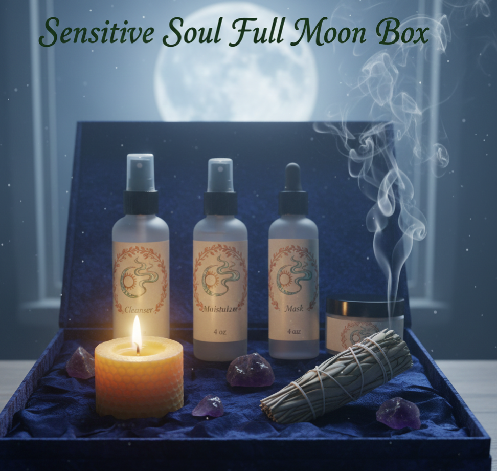 Sensitive Soul Full Moon Box | Spiritual Skincare Ritual Kit