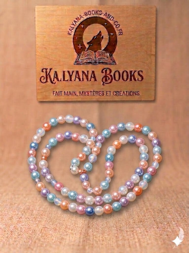 Collier en Perles Pastels « Douceur Nacrée » – Ouessant Créatif