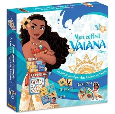 DISNEY VAIANA - Mon coffret jeux - 5 activités d'éveil