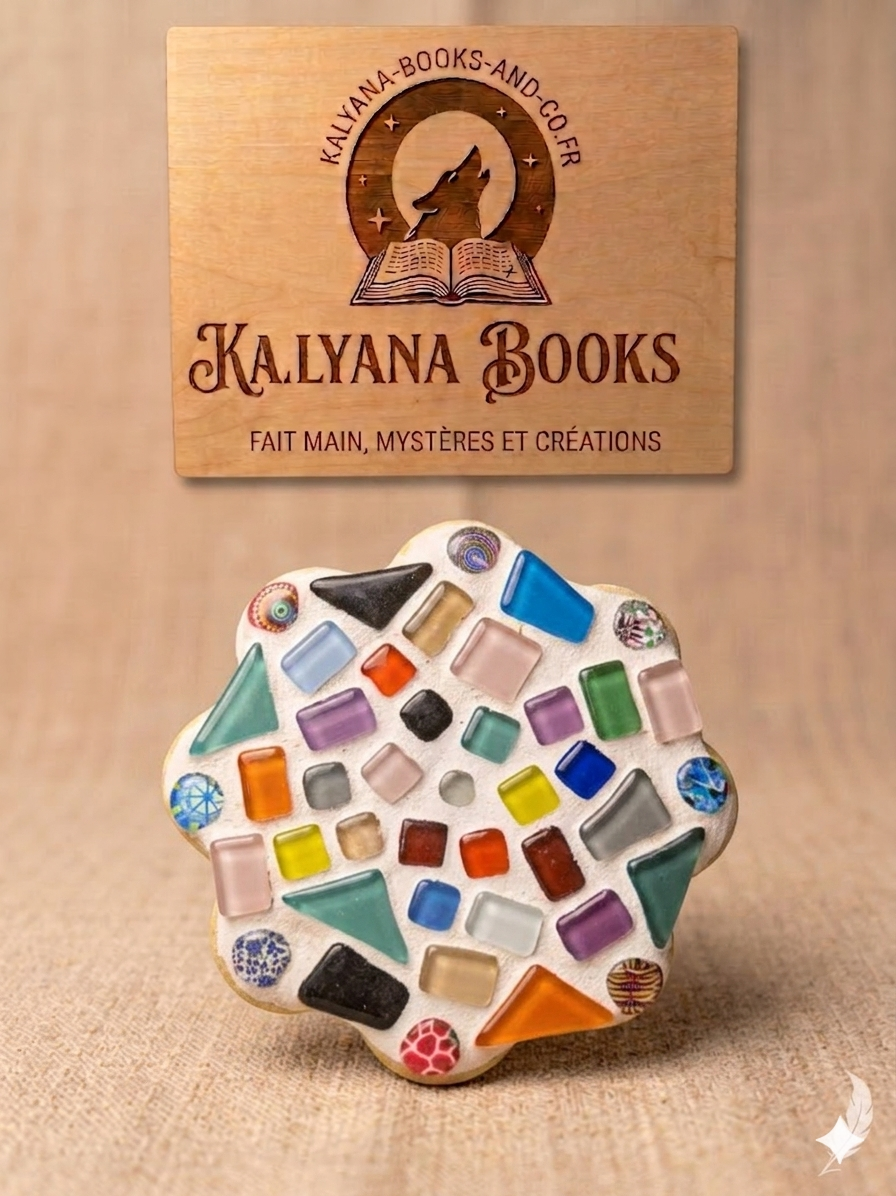 Mosaïque Dessous de Tasse « Kaléidoscope » – Ouessant Créatif