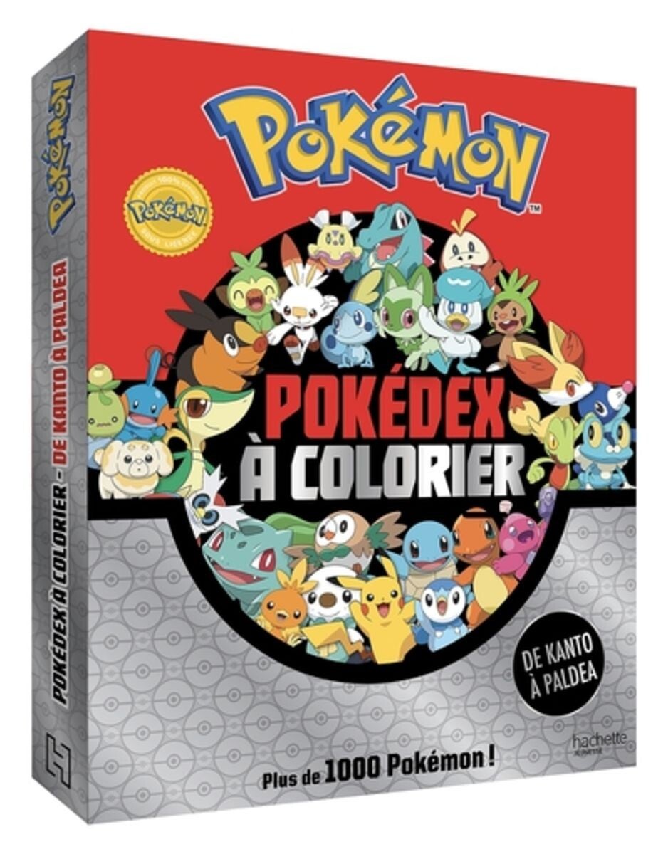 POKEMON - POKEDEX A COLORIER DE KANTO A PALDEA - LIVRE DE COLORIAGES